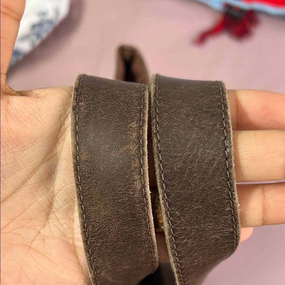 Celine Olive Green Tote with Dark Brown Leather Straps - Picture 12 of 16